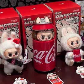 POPMART third generation Labu Bu Cola style bubble mart series sitting party trendy vinyl plush blind box-2435