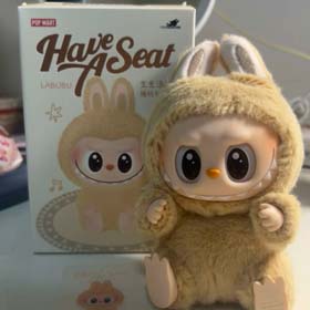 High quality Labubu second generation Bubble Mart macaron face blind box plush doll toy labubu doll key(10 styles)-2436