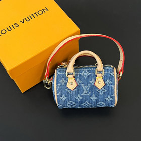 Louis Vuitton LV Mini Denim Pillow Bag Pendant-0419  